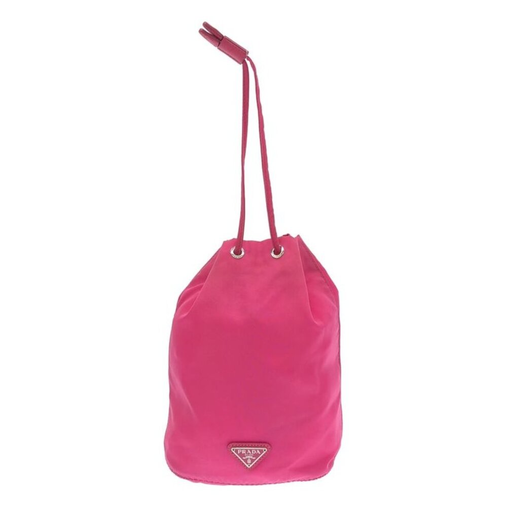 Prada Nylon Draw String Ring Pouch Draw String Ba… - image 1